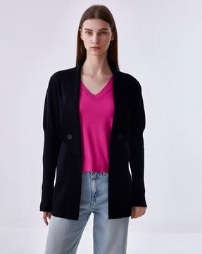 women front-open cardigan