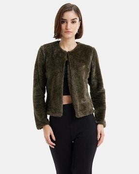 women front-open jacket