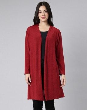 women front open regular fit shrug