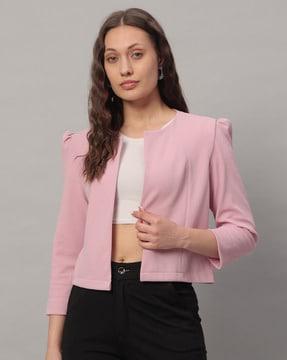 women front-open regular fit shrug