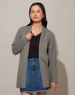 women front-open relaxed fit jacket