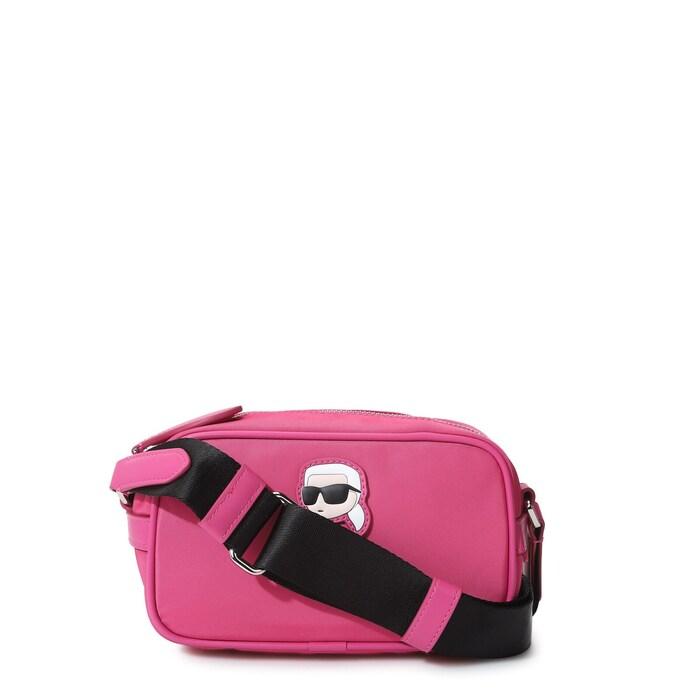 women fuchsia k-ikonik camera crossbody bag