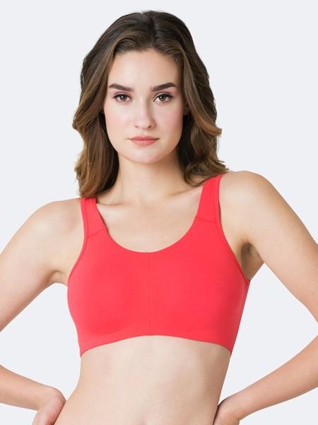 women full coverage lightly padded bra  (red)