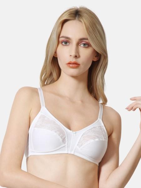 women full coverage non padded bra  (white)