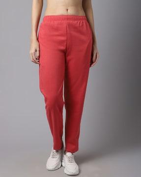 women full length track pant with elasticated waist
