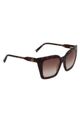 women full rim non-polarized round sunglasses - 2620 c2 havgdbr 53 s with case