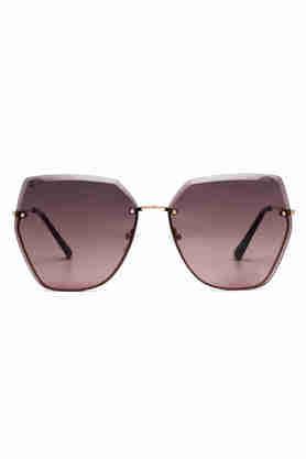 women full rim non-polarized round sunglasses 7637 c3 62 s with case