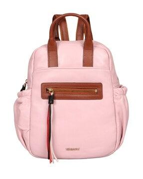 women genuine leather backpack with adjustable strap