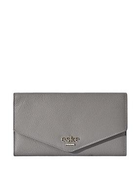women genuine leather bi-fold wallet
