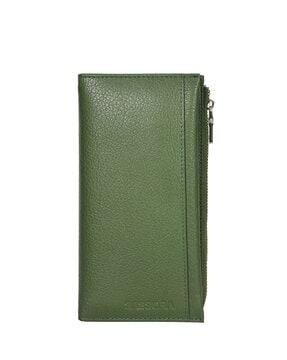 women genuine leather bi-fold wallet