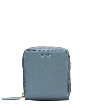 women genuine leather zip-around wallet