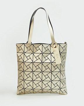 women geometric pattern shoulder bag