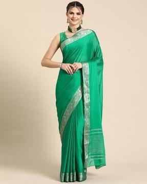 women georgette saree with contrast border