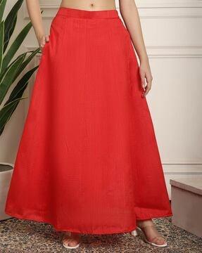 women ghagra with insert pocket