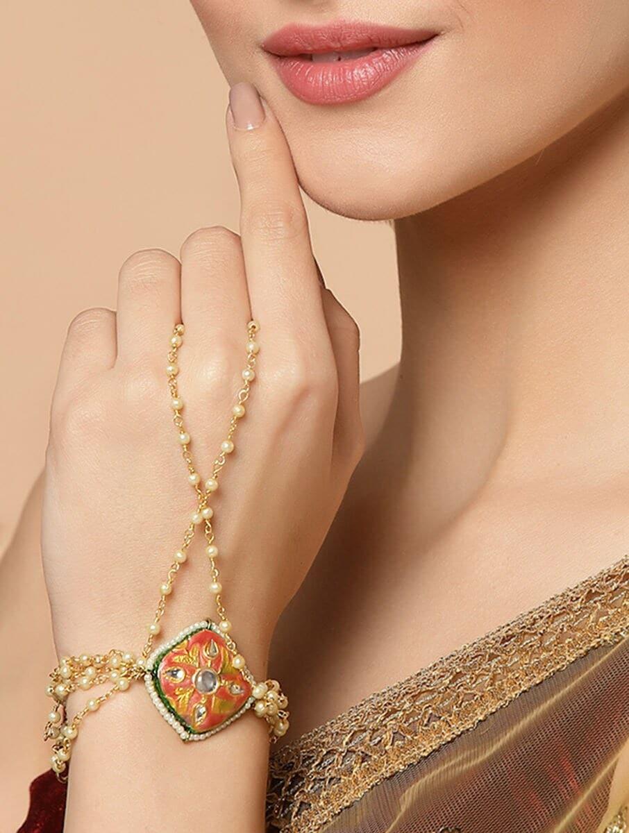 women gold gold tone alloy cuffs &amp; bracelet