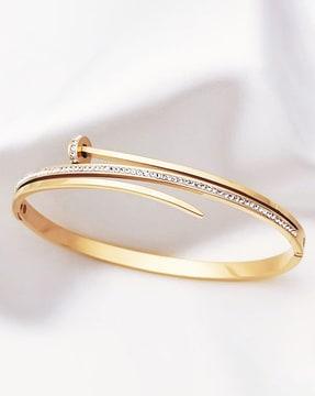 women gold-plated cuff bracelet