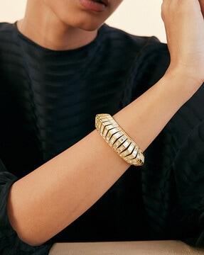 women gold-plated cuff bracelet