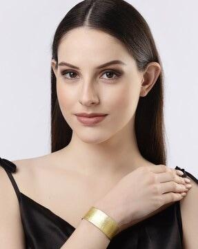 women gold-plated cuff bracelet