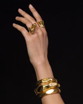 women gold-plated gemela ring