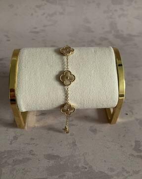 women gold-plated link bracelet