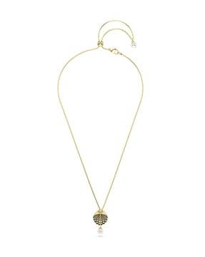 women gold-plated necklace with lobster claw