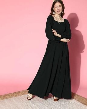 women gown dress with side slit