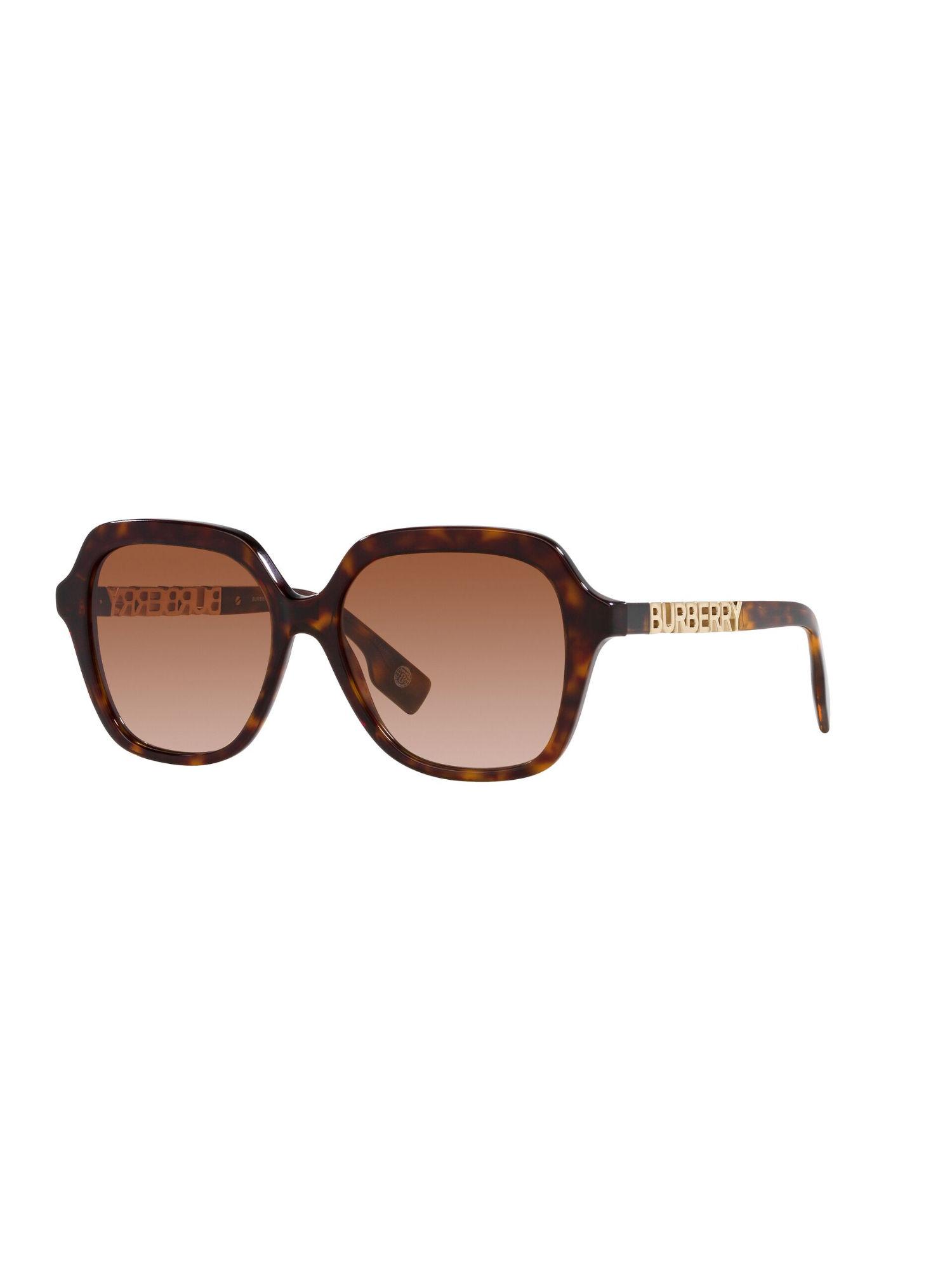 women gradient brown lens square sunglasses - 0be438930021355