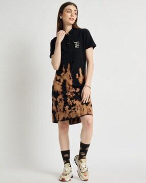 women graphic print a-line dress