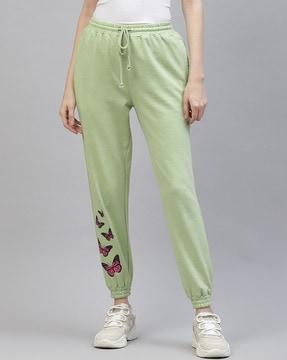 women graphic print joggers