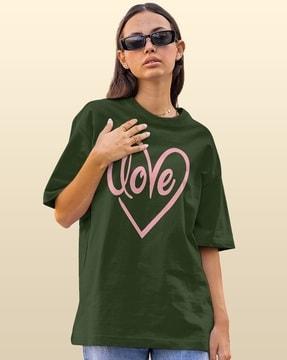 women graphic print loose fit t-shirt