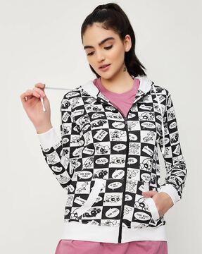 women graphic print regular fit sweatshirt