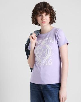 women graphic print regular fit t-shirt