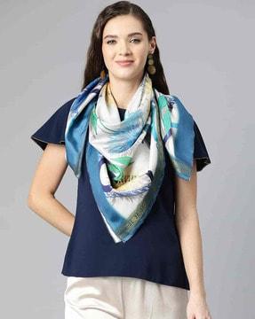 women graphic print scarf