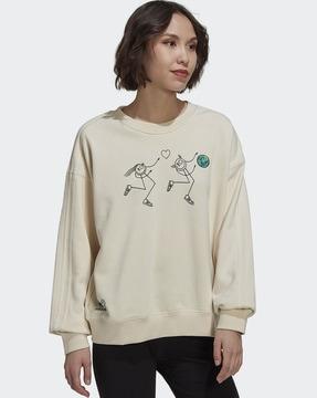 women graphic print sweatshirt