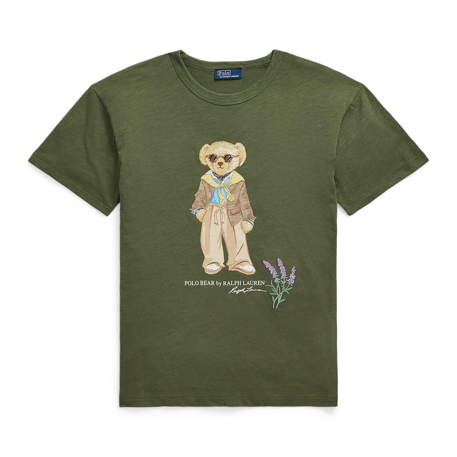 women green polo bear jersey t-shirt