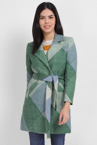 women green print casual jacket