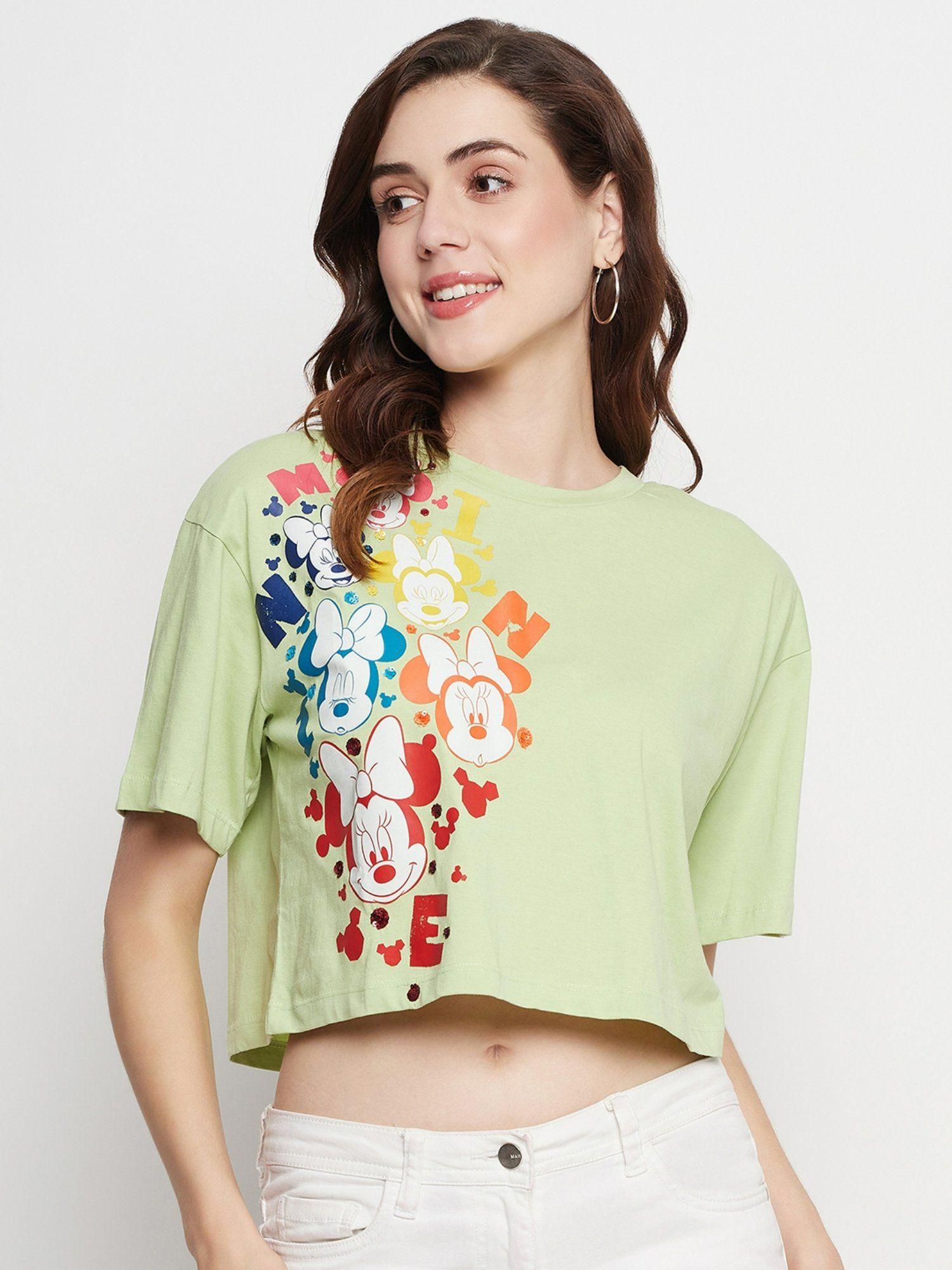 women green t-shirt