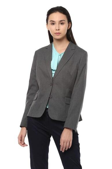 women grey  blazer
