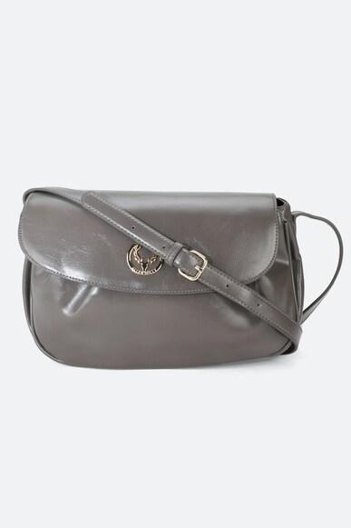 women grey casual sling bag