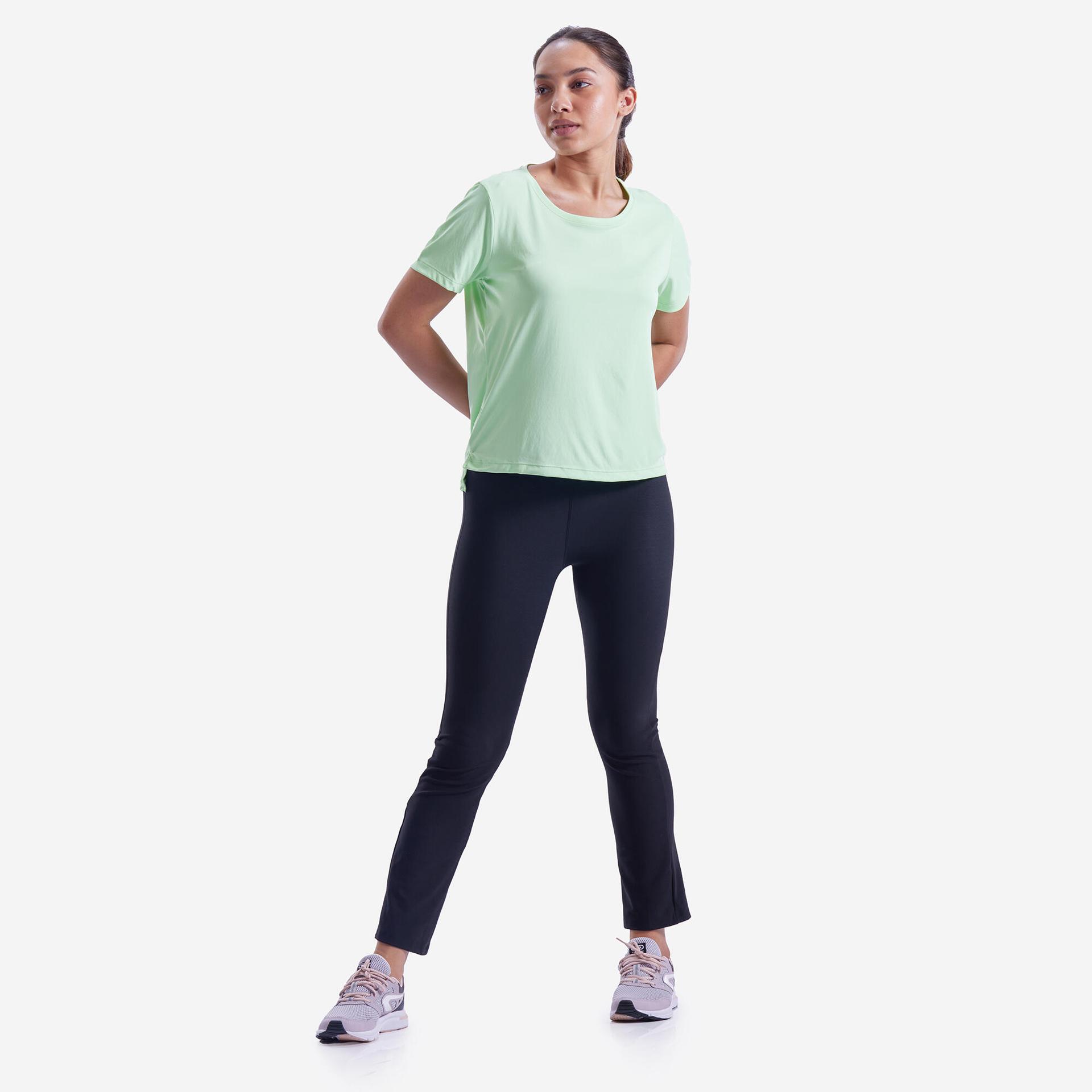 women gym sports t-shirt - light green