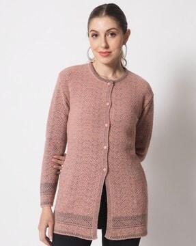 women half-button-front cardigan