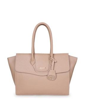 women handbag with brand applique