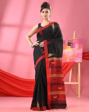 women handloom saree with tassels