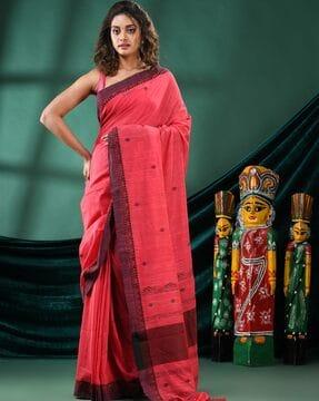 women handloom saree with tassels