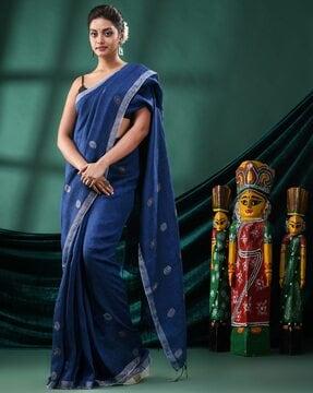 women handloom saree with tassels