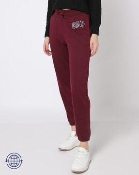 women heritage logo embroidered joggers