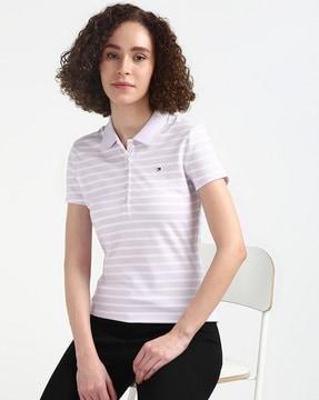 women heritage short-sleeve slim polo t-shirt