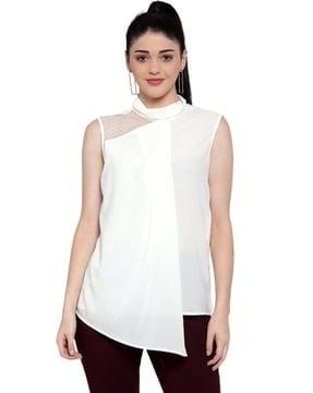 women high-neck relaxed fit top