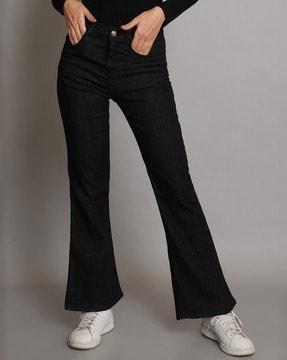 women high-rise bootcut jeans