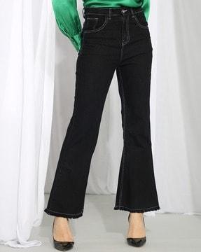 women high-rise bootcut jeans